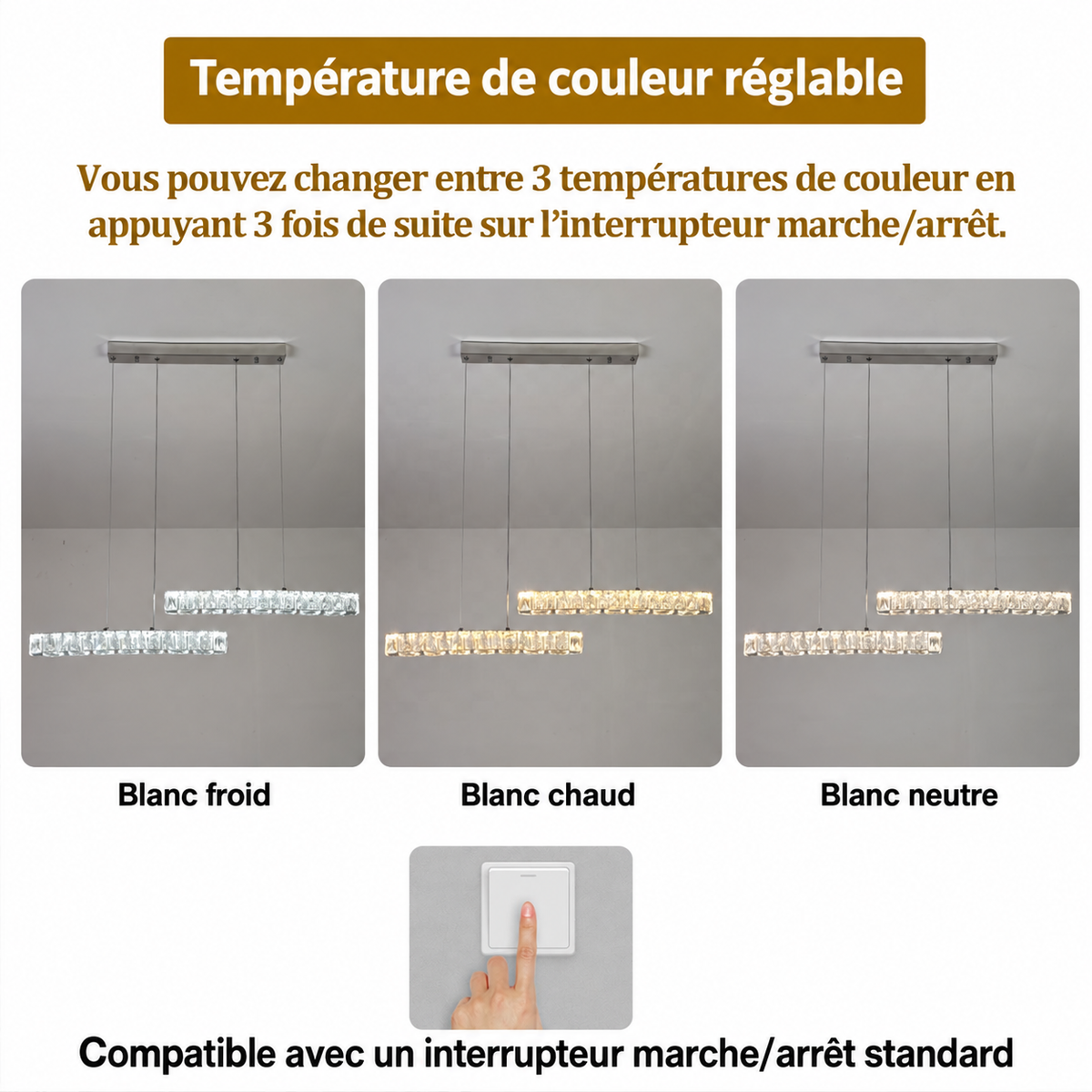 Lustre Prestige en Cristal