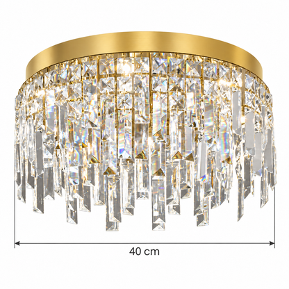 Plafonnier lustre en cristal LED