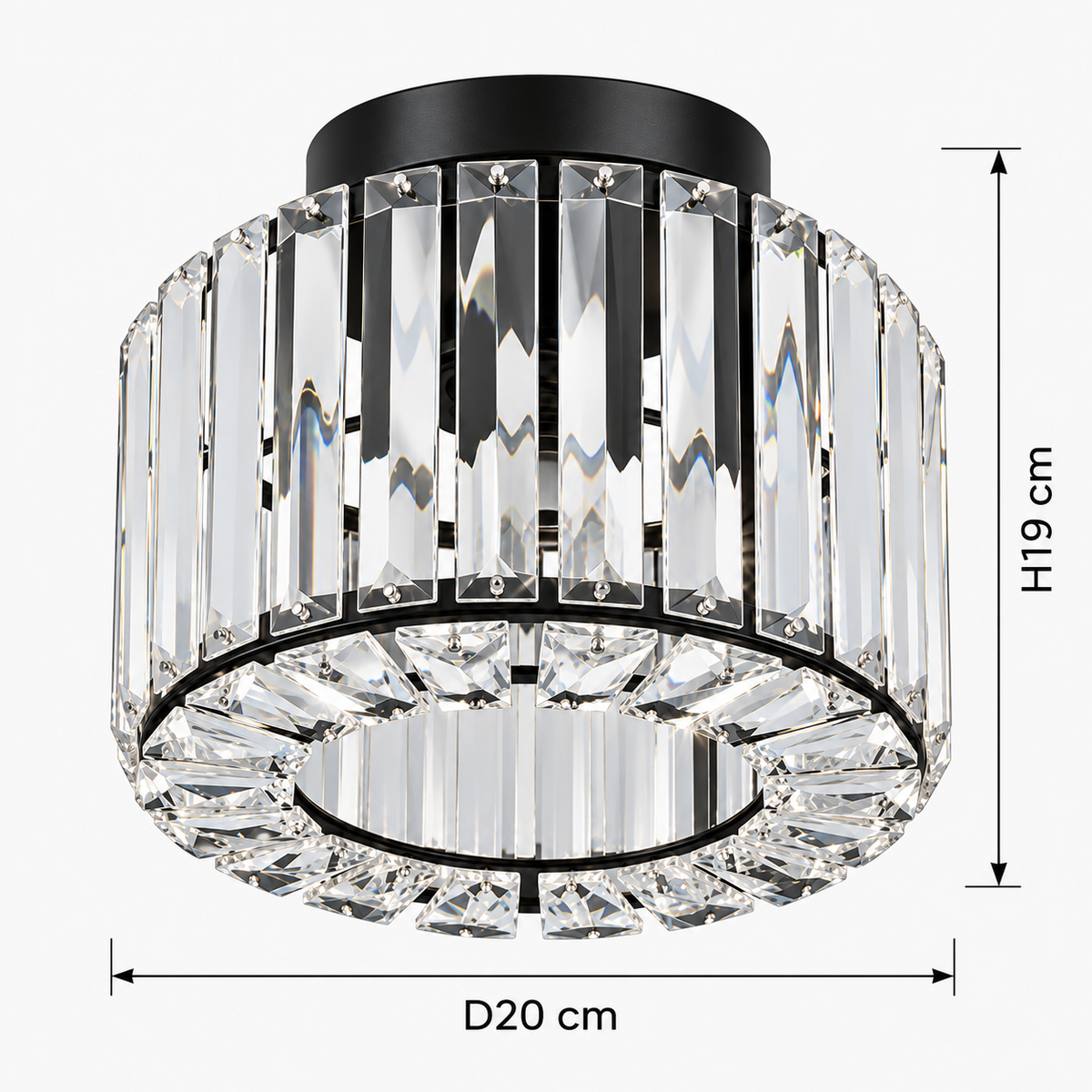 Plafonnier Cristal Élégance