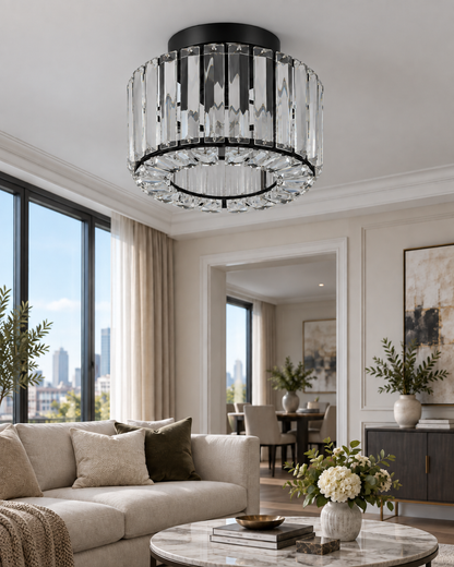Plafonnier Cristal Élégance