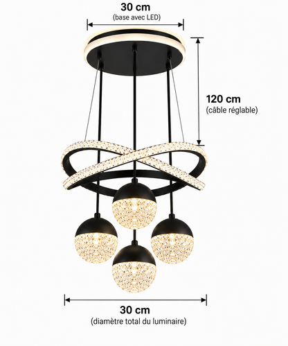 Lustre Infinity Cristal Noir
